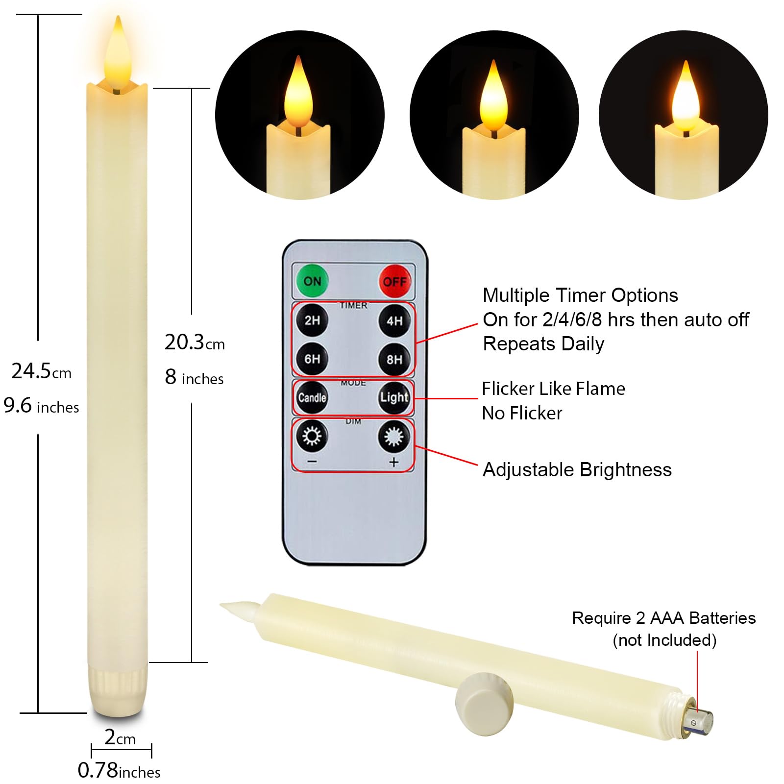 Homemory package showing six candles and remotes for quick setup