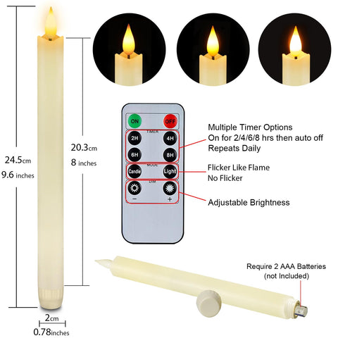 Homemory package showing six candles and remotes for quick setup