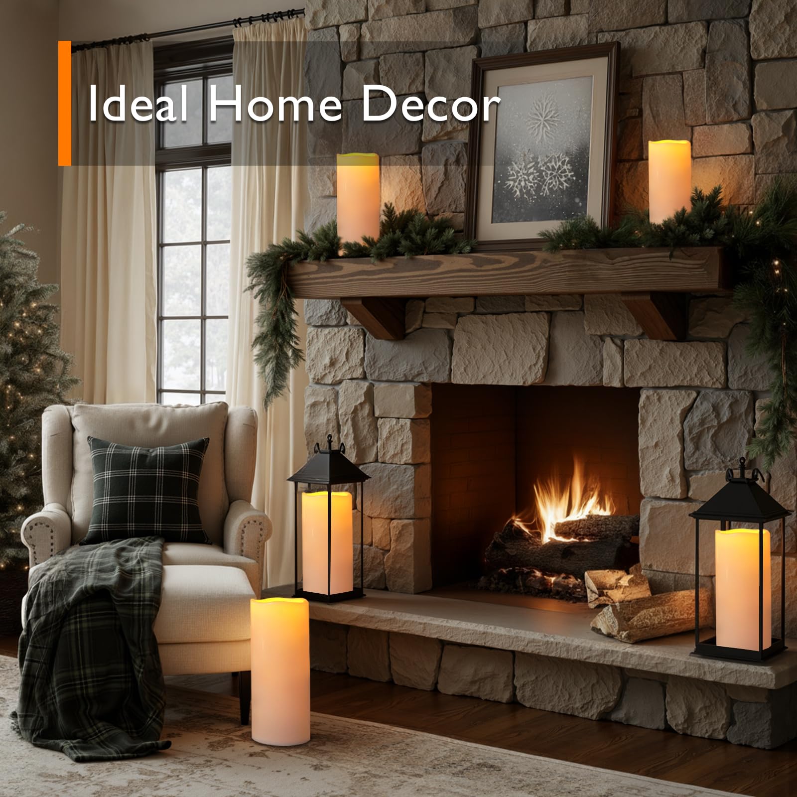Homemory packaging includes two candles remote and manual