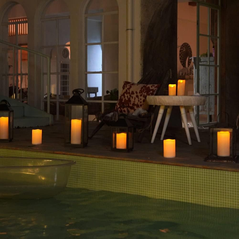 Homemory candles fit most outdoor lanterns, boosting decor with flame-free charm.