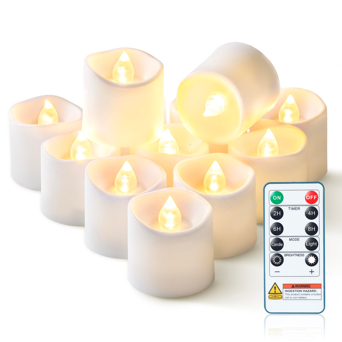 Homemory remote-control candles set for easy ambiance control during events.