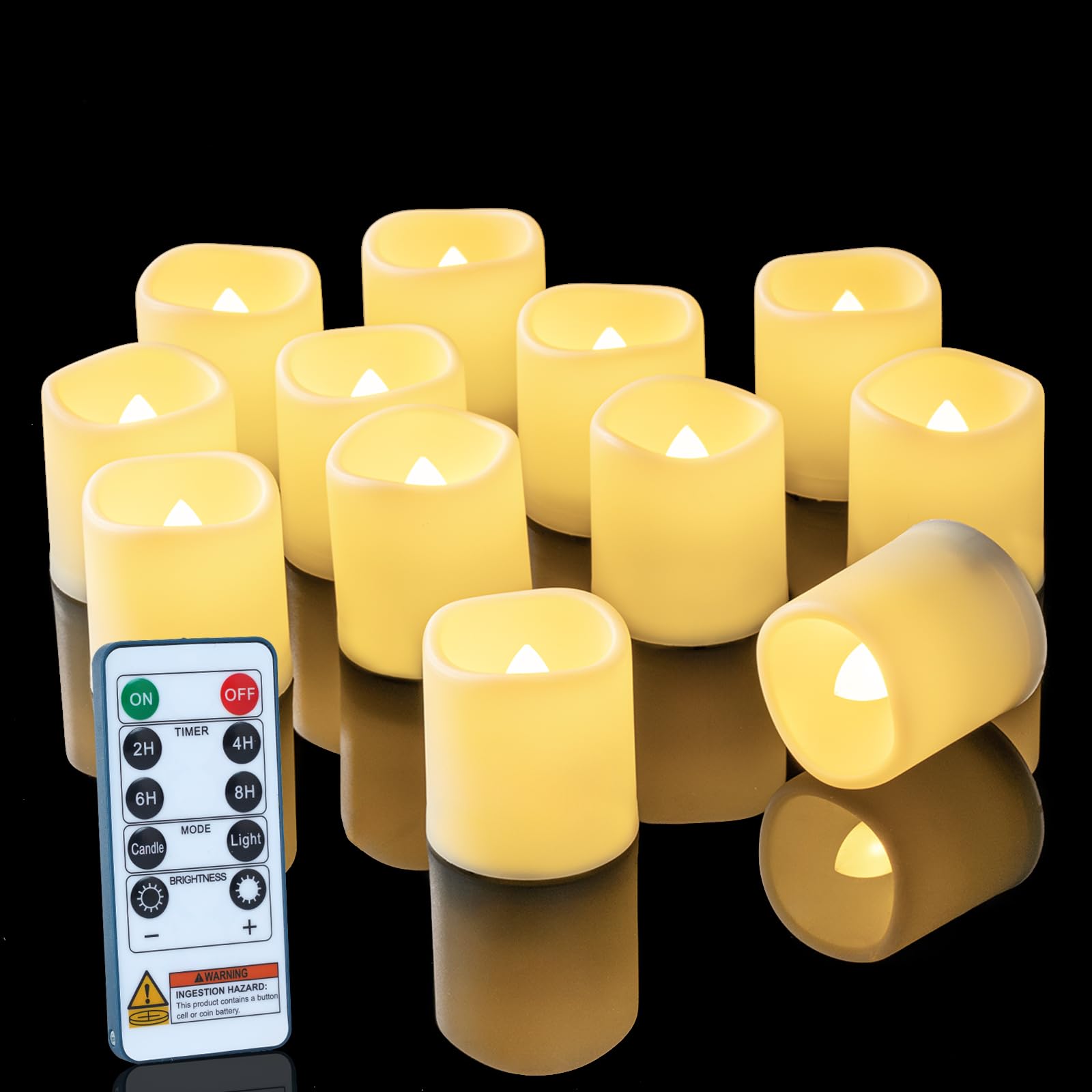 Homemory remote control candles glow warmly for table centerpieces