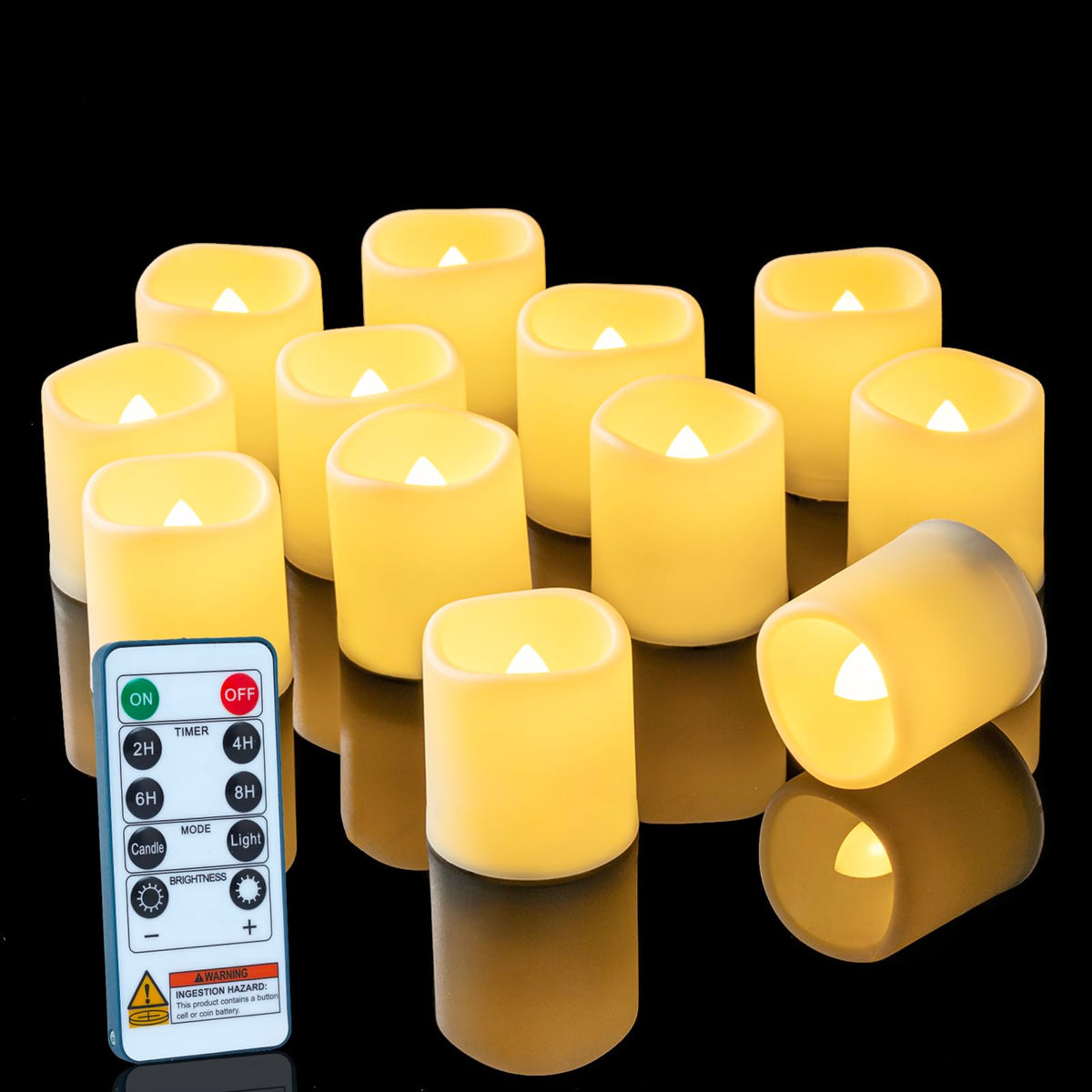 Homemory remote control candles glow warmly for table centerpieces