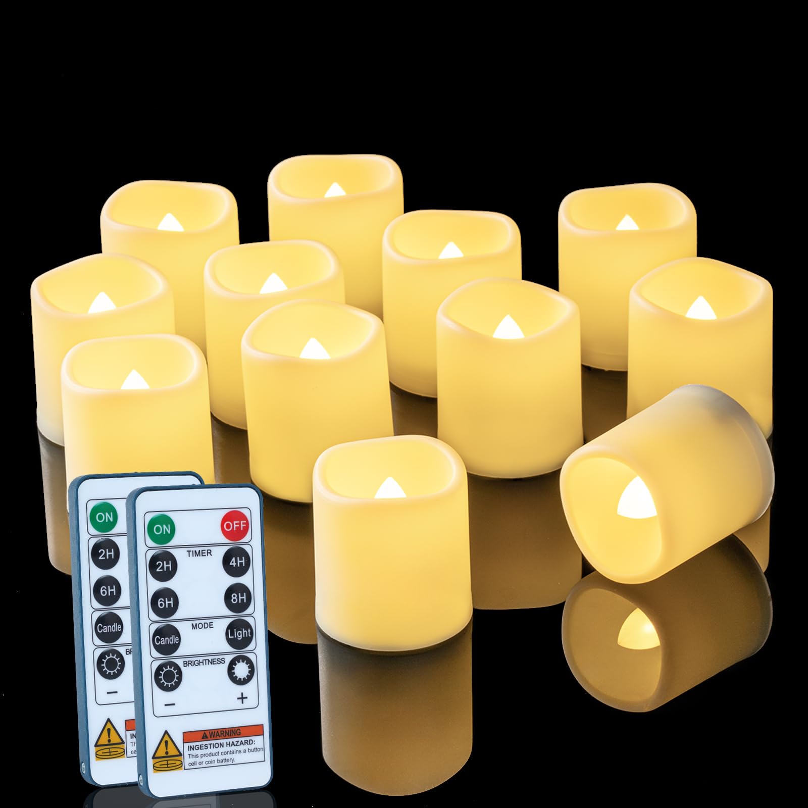 Homemory remote-control candles for easy operation in hard-to-reach places.