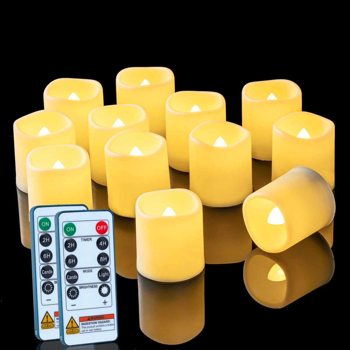 Homemory remote-control candles for easy operation in hard-to-reach places.
