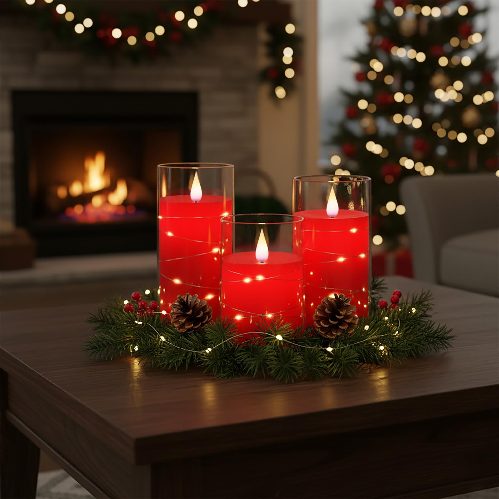 Homemory remote control candle operation with timer