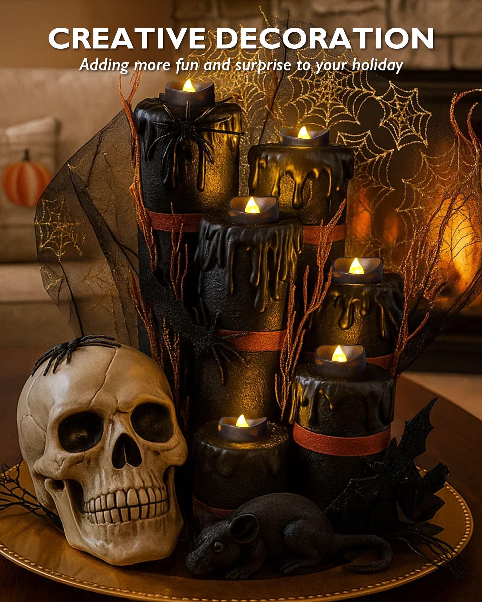 Homemory LED tea light with timer enhances wedding centerpieces and ambience.