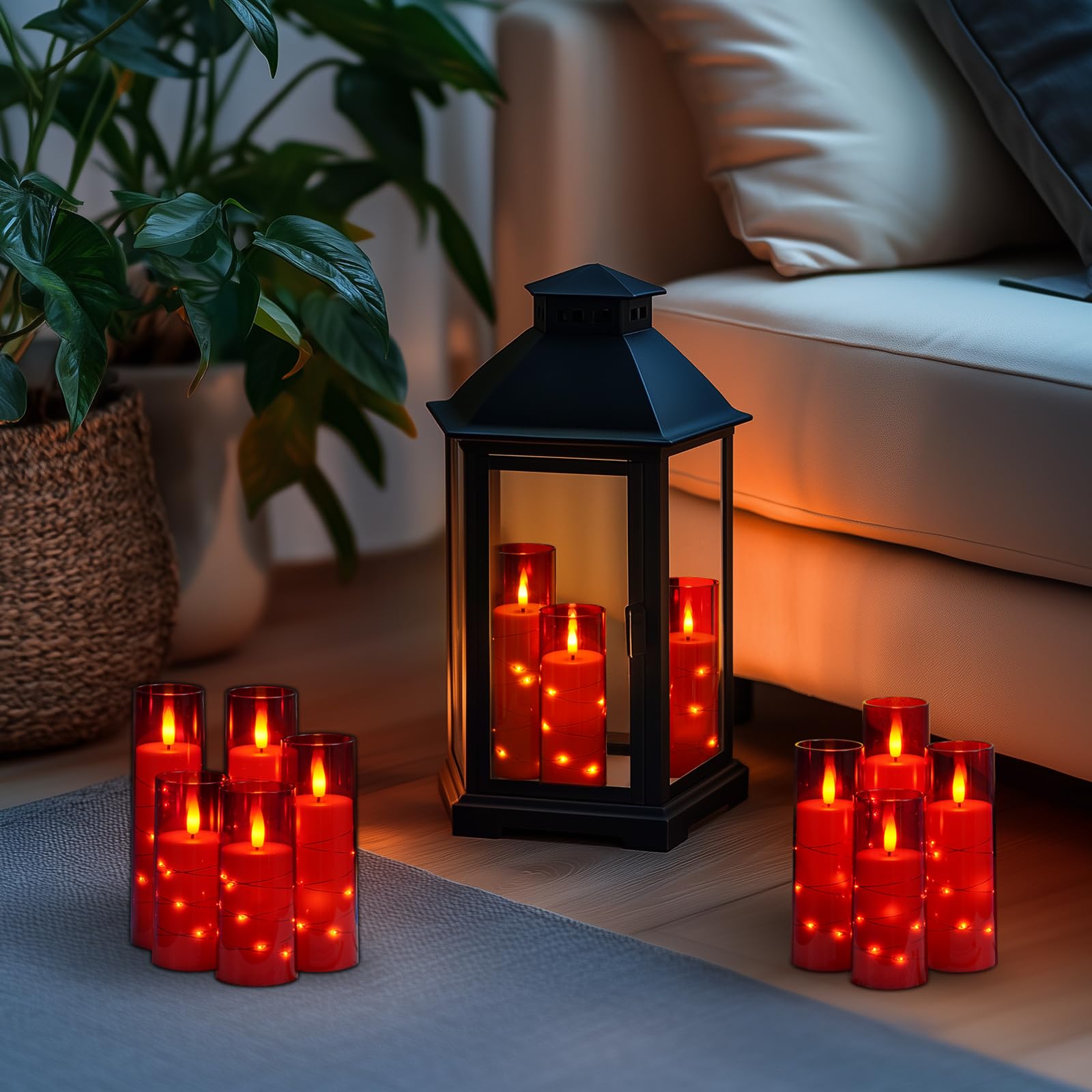 Safe acrylic candles provide a worry free ambiance around kids and pets.