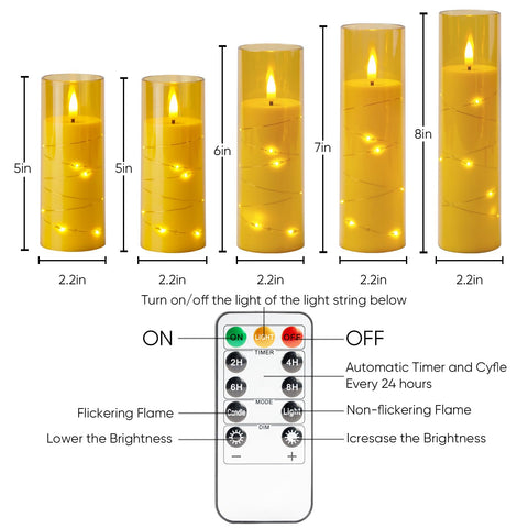 Homemory acrylic safety candle design for families and pets