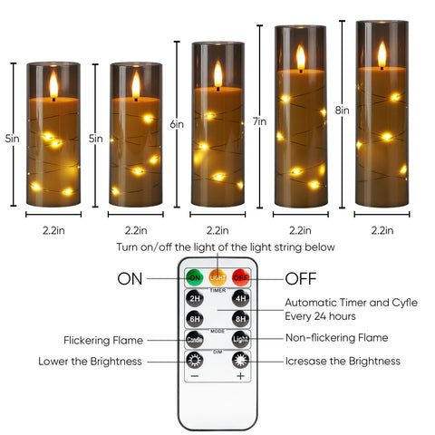Homemory shatterproof acrylic candle for safe, no-muss lighting.