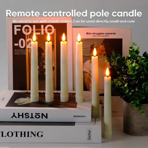 Homemory safety LED taper candle is kid and pet friendly