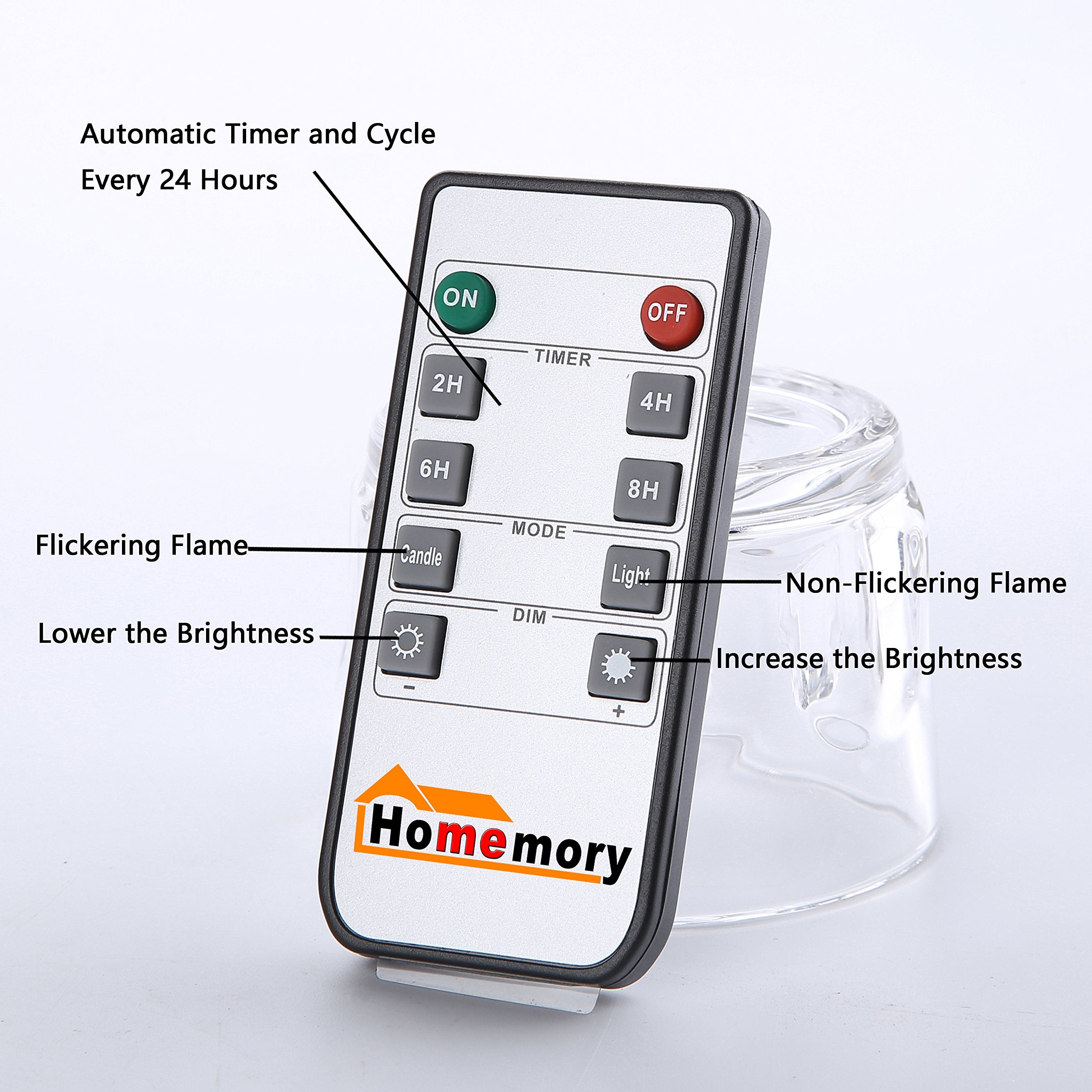 Homemory flameless candles provide safe, drip-free lighting for occasions
