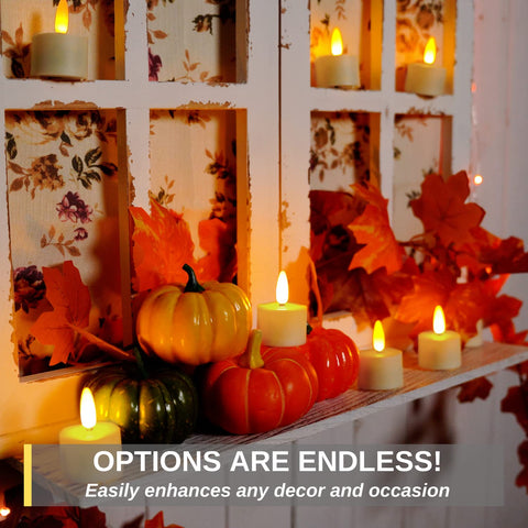 Homemory six-pack tea lights for instant decor