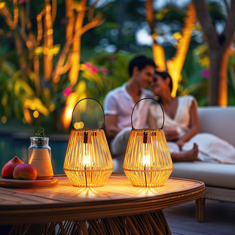 Homemory tabletop lantern for indoor windowsill décor and ambiance.