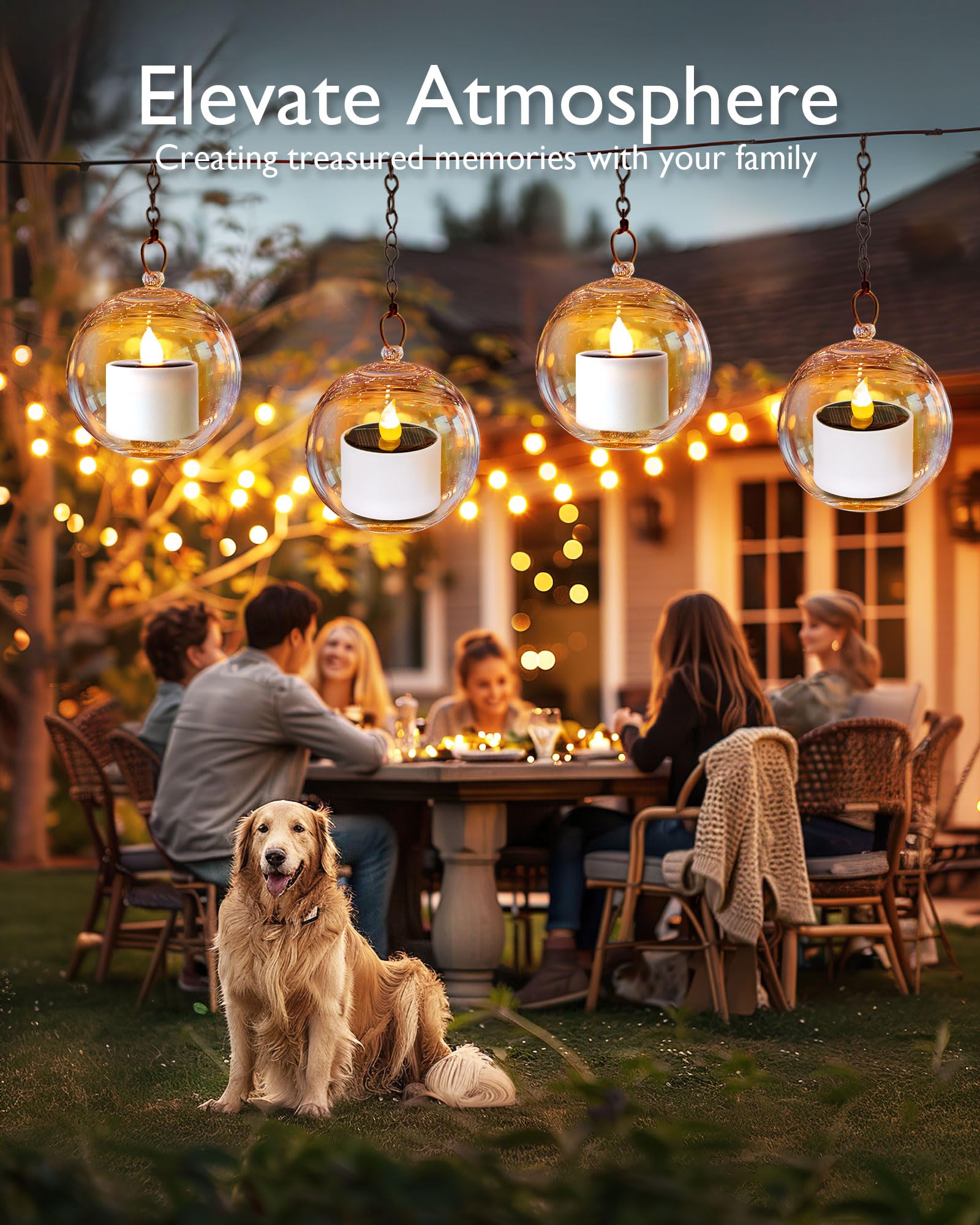Homemory solar tea candle on a windowsill adds cozy ambient light.