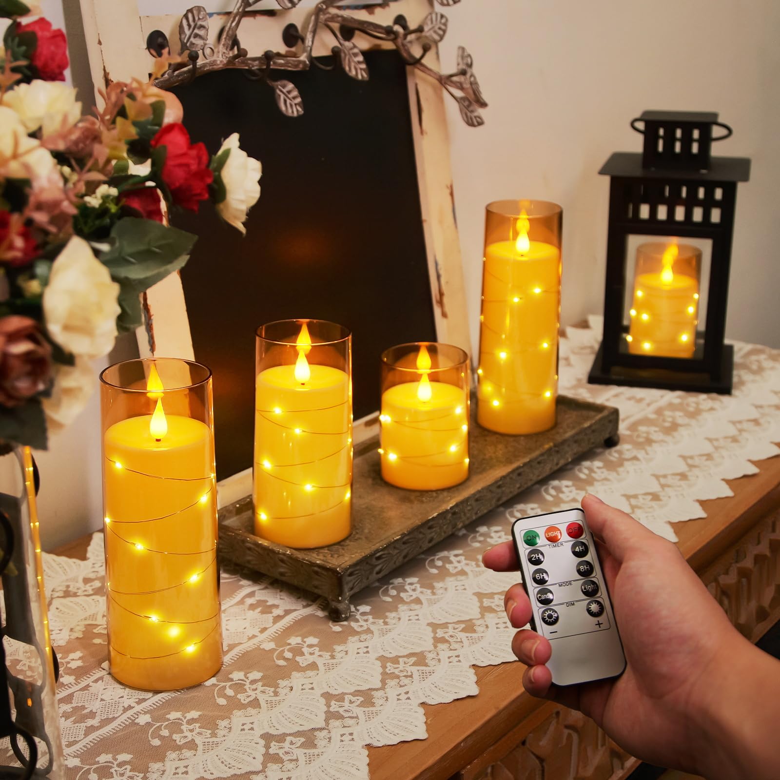 Homemory tabletop ambience candle completes a cozy living space