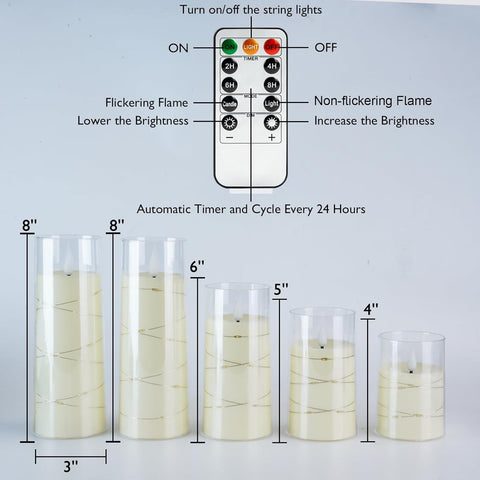 Homemory set of 5 candles suits multiple décor styles.