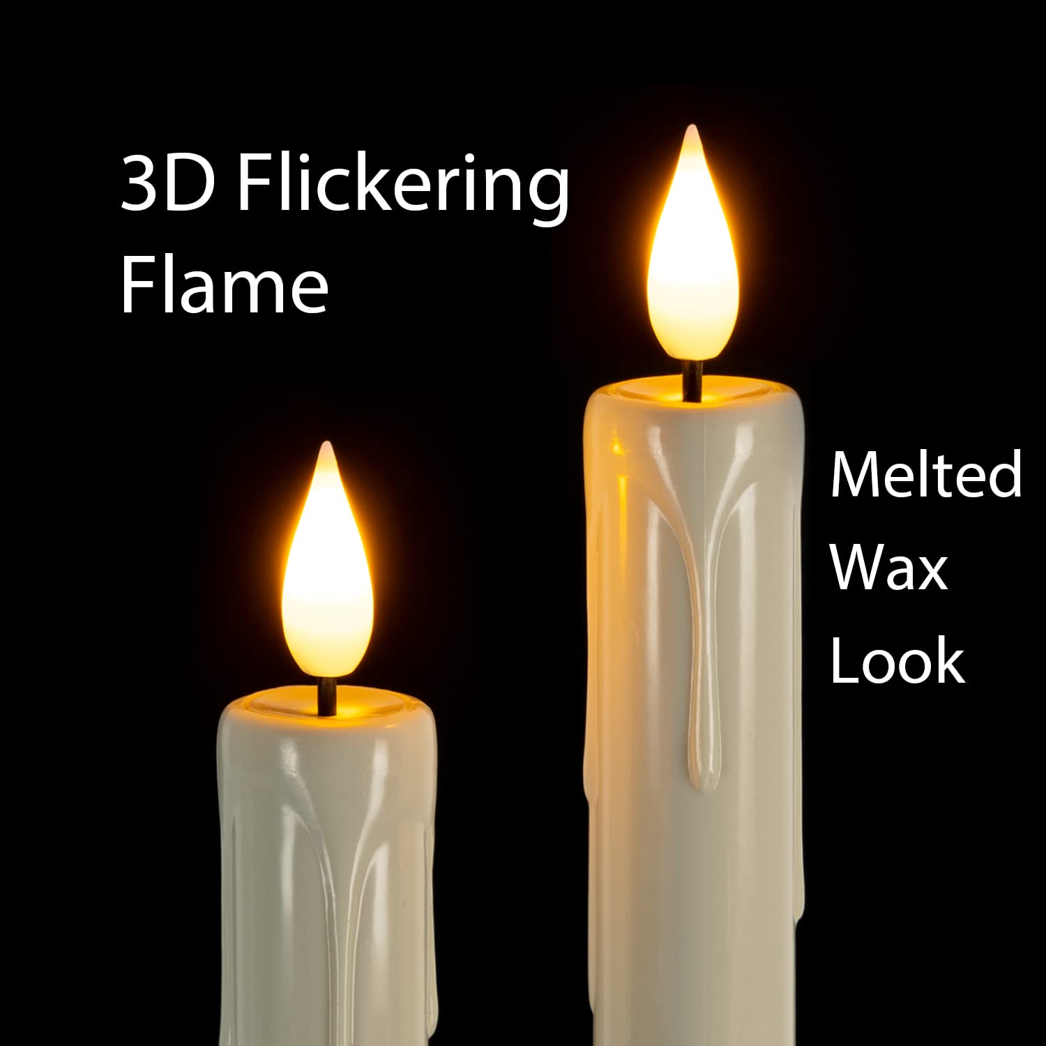 Homemory taper candles with dimmer and timer for adjustable mood lighting