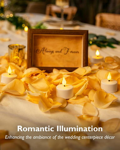 Homemory flameless tea light with 3D wick glow