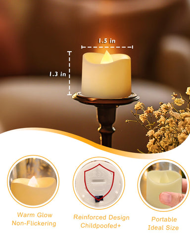 Homemory tea light fits most holders and wall sconces for versatile decor.