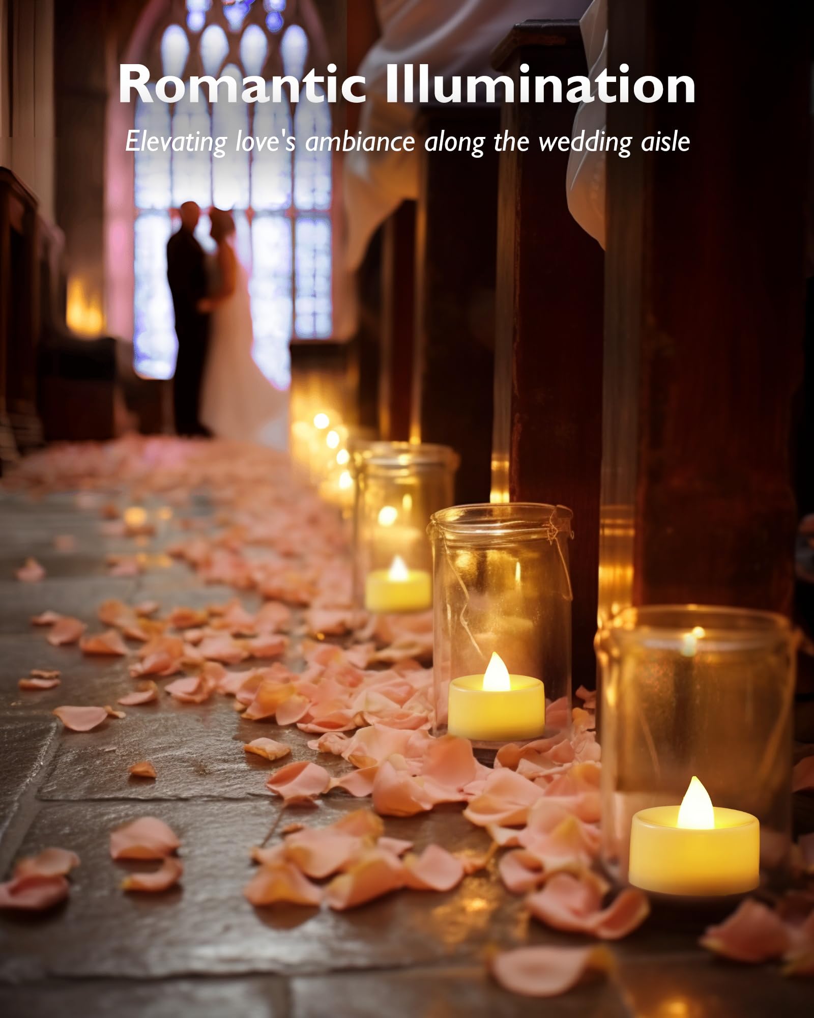 Homemory tea light compatible with most holders and sconces