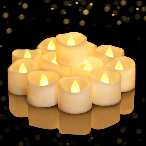 Homemory tea light emits a warm steady glow for cozy table decor.