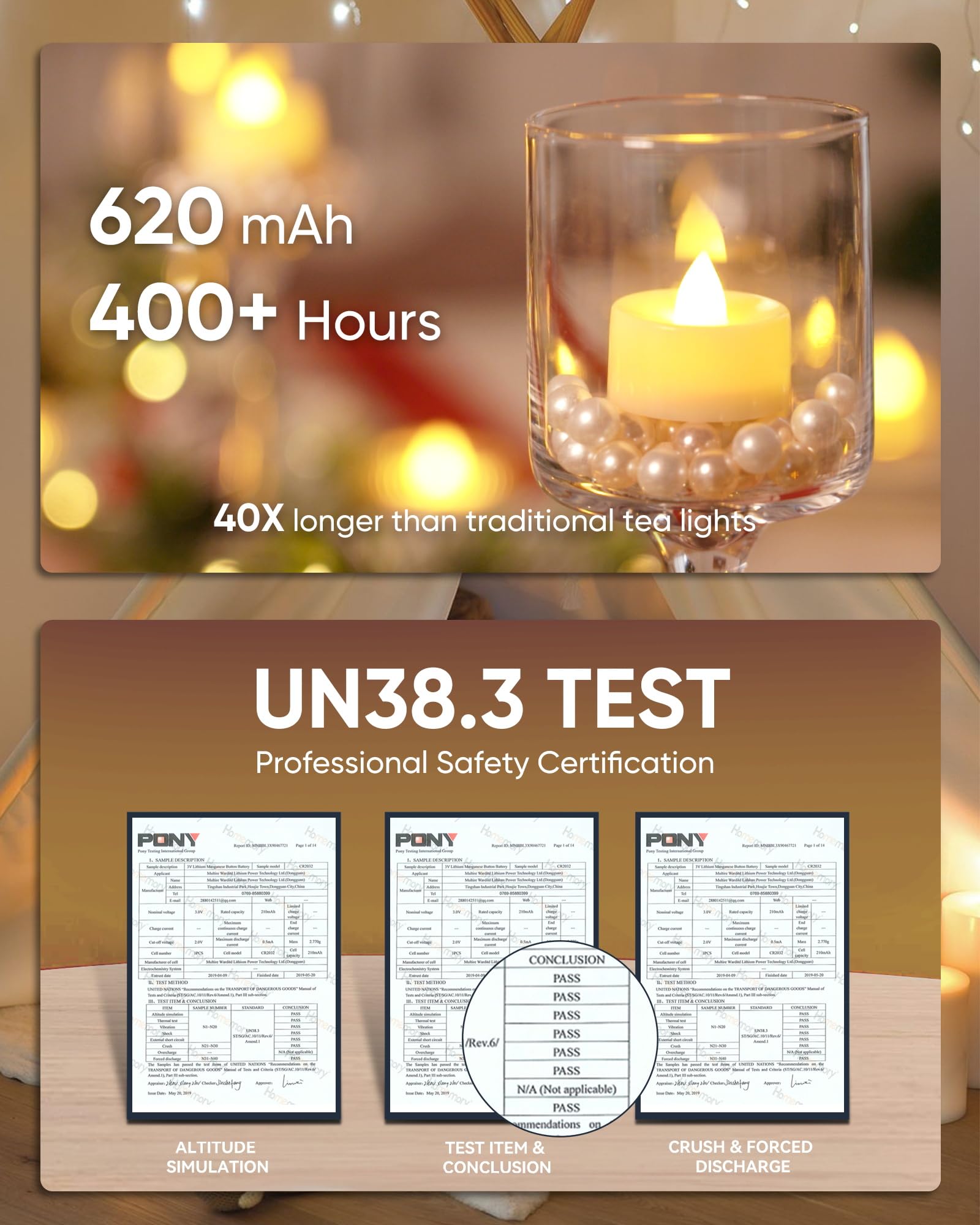 Homemory wedding centerpiece tea light adds warm, romantic atmosphere