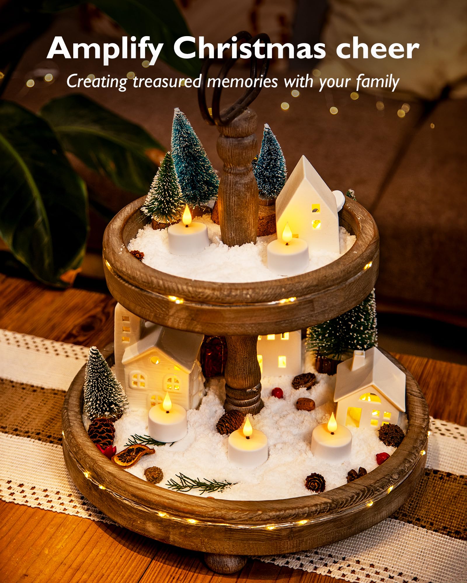 Homemory wind-resistant LED tea light for outdoor use