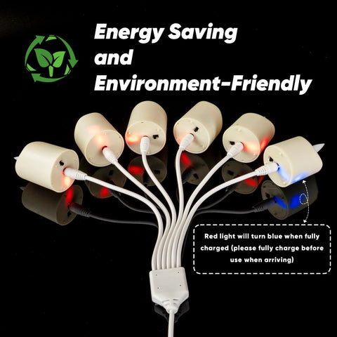 Homemory tea lights with remote control enable easy group lighting.