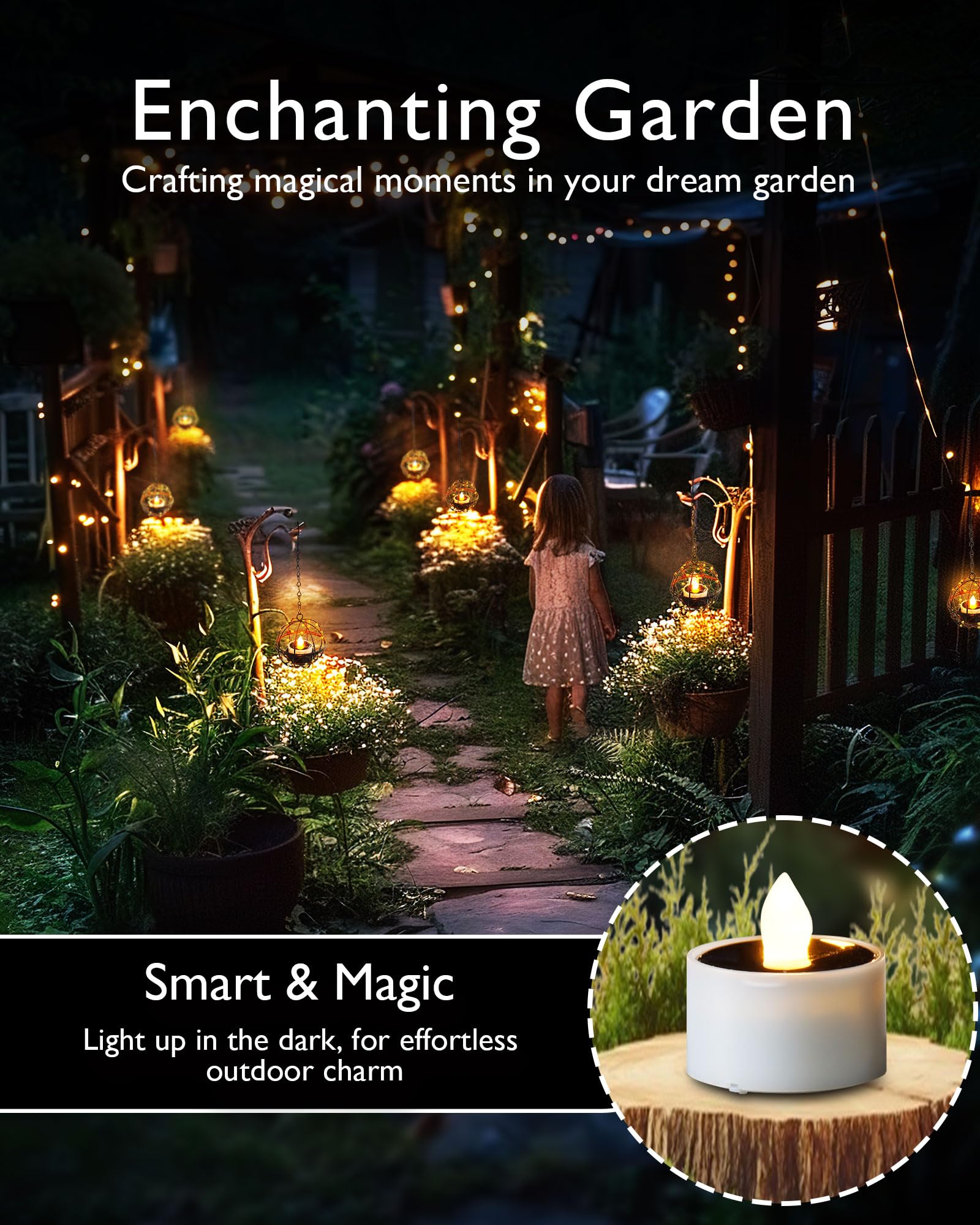 Homemory tealights fit most cups and lanterns for versatile use
