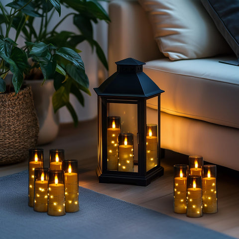Homemory three-size candle set enables varied centerpieces and mantels for elegant tablescapes.