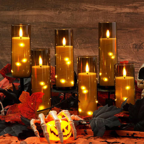 Homemory candles feature a timer for automatic on/off cycles.