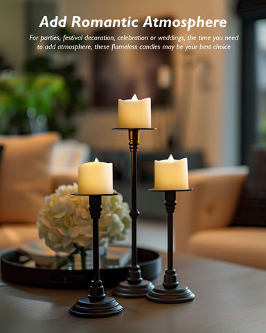 Homemory timer-enabled flameless candles offer reliable on/off cycling for holidays.