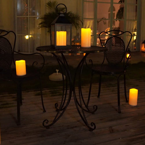 Homemory timer function powers candles daily at set times