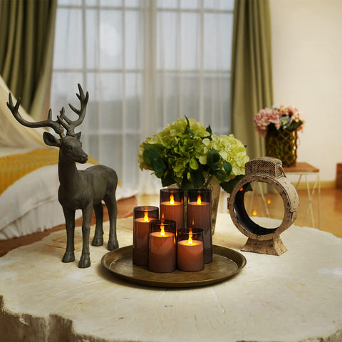 Homemory transparent acrylic shell highlights lifelike candle alternative