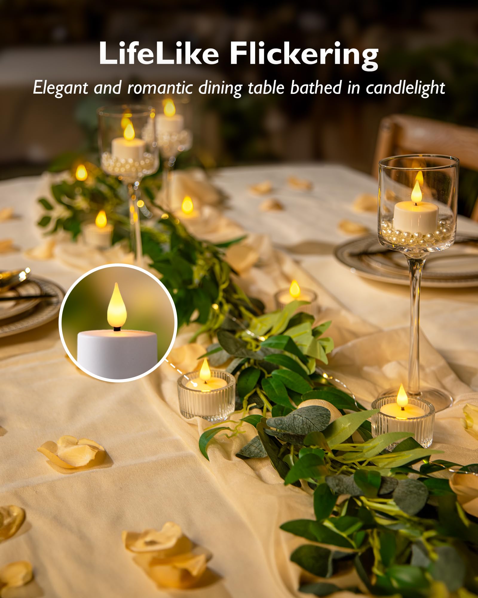 Homemory USB rechargeable tea light for reusable ambiance