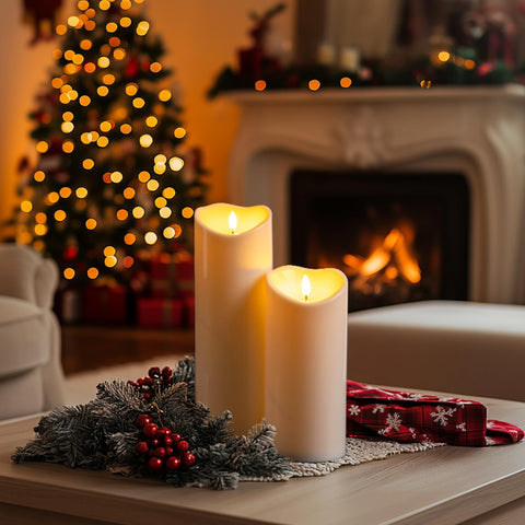 Homemory warm ambience flame-effect candles create cozy evenings without flames.