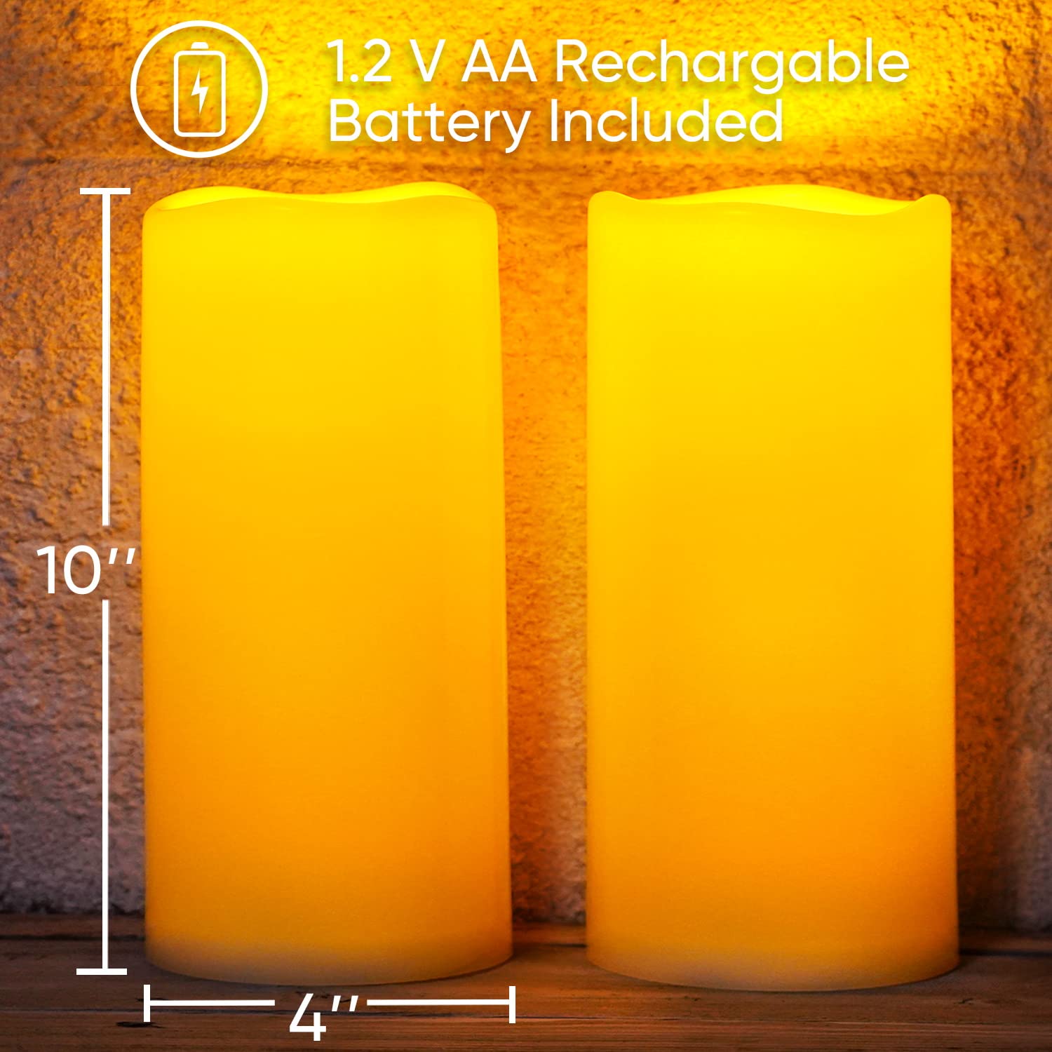 Homemory waterproof candle resists rain and sun for year-round use