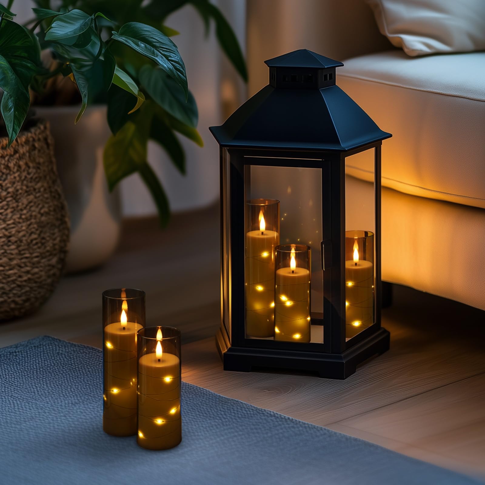 Homemory grey decor candle enhances weddings and festive dinners.