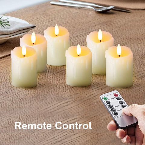Homemory candles create ambient lighting for weddings and events with a realistic glow
