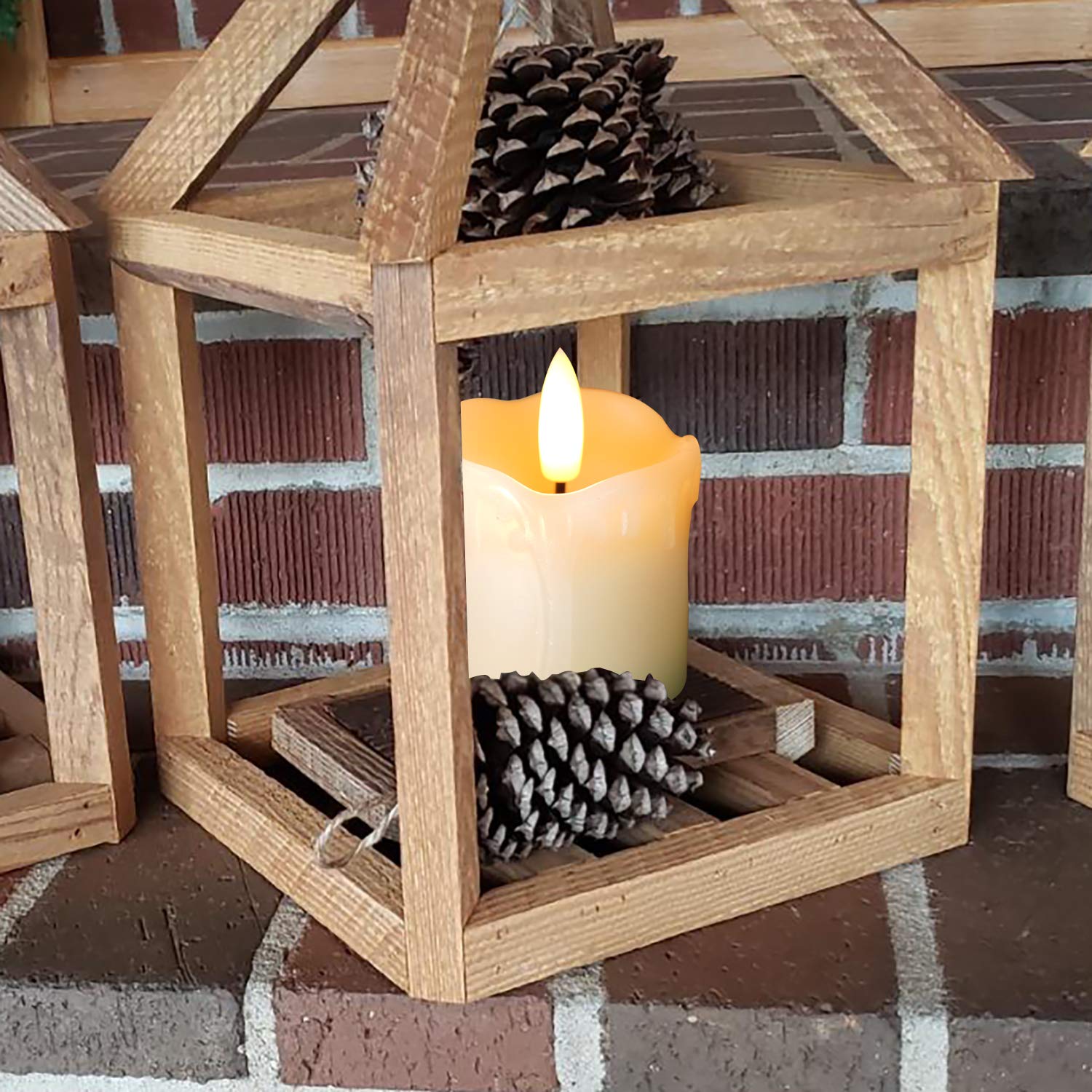 Homemory wedding party table decor with romantic, maintenance-free glow.