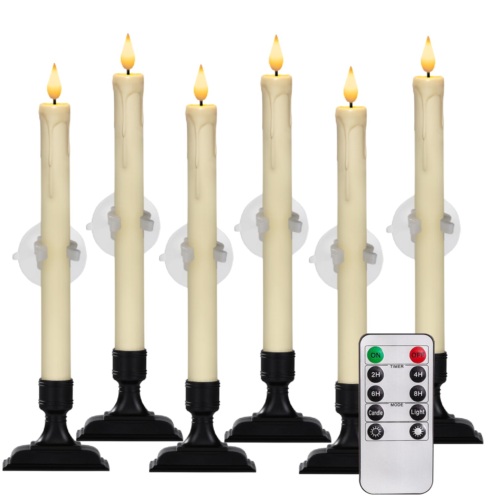 Homemory window candles with remote dimmer create customizable ambient glow