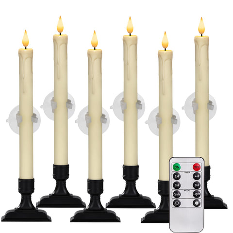 Homemory window candles with remote dimmer create customizable ambient glow