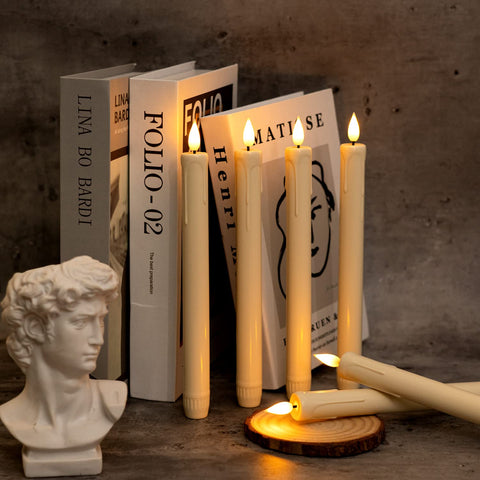 Homemory candles on a windowsill ready for holiday decor