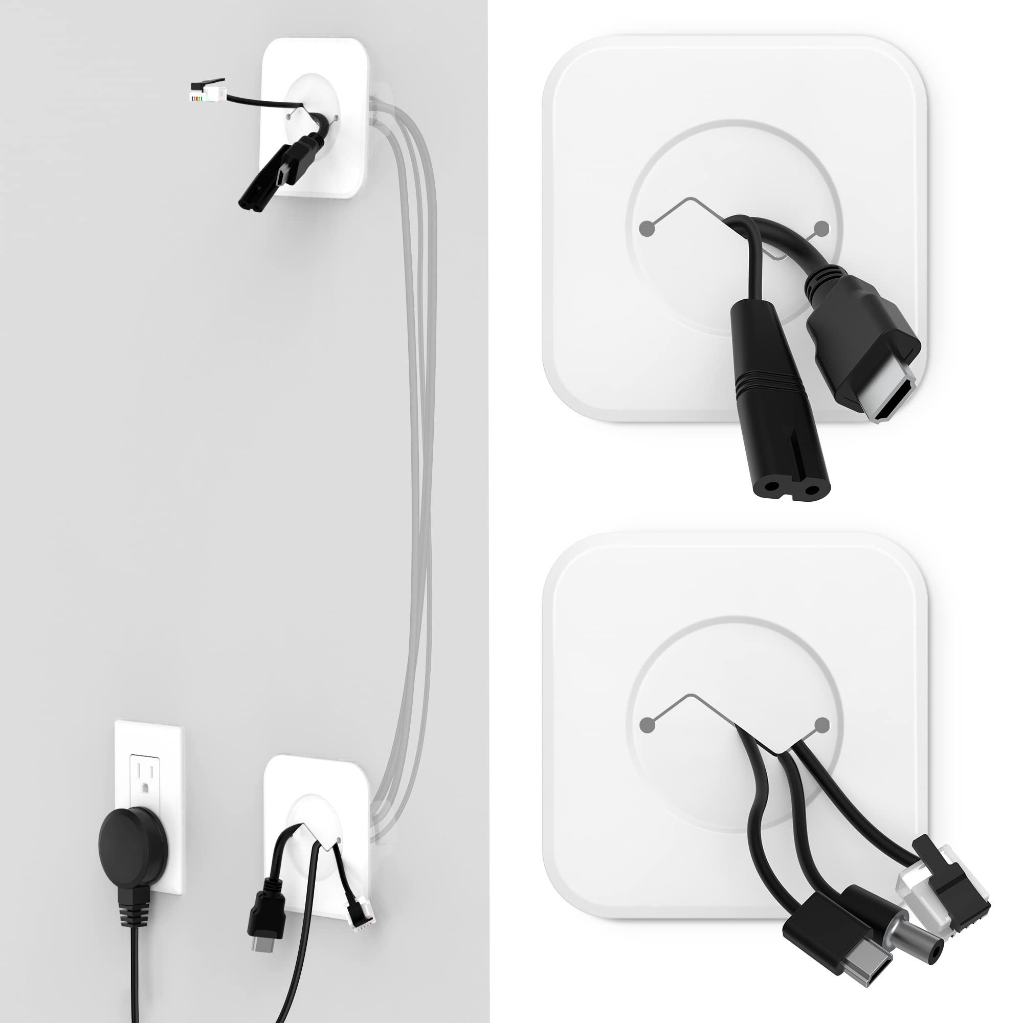 HomeMount wire hider kit front view showing seamless wall concealment