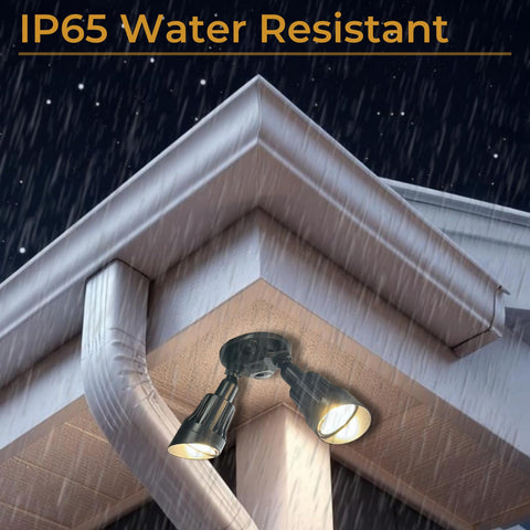 HOMEnhancements downward-only mounting for safe outdoor placement.