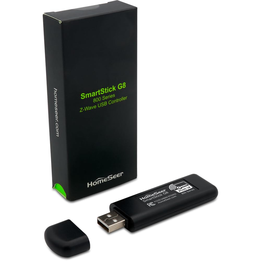 Compatible with HomeSeer or Home Assistant on a computer for control.