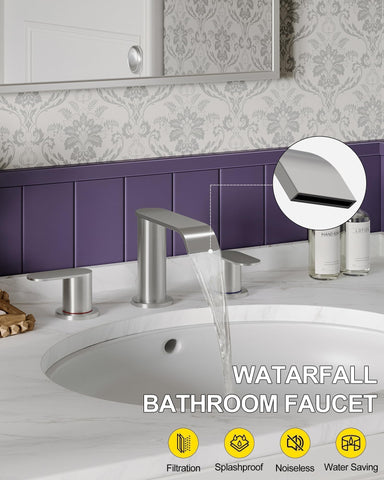 Homevacious dual-handle control for precise temperature and flow.