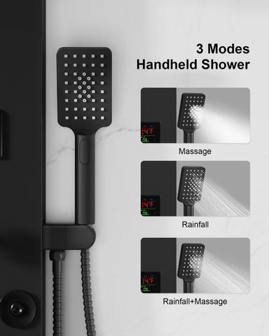 Homevacious matte black finish adds modern, rust-resistant style.