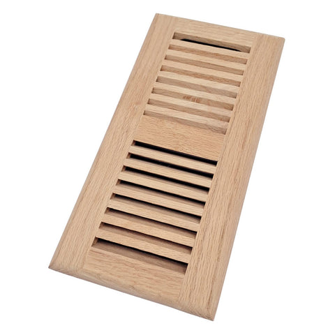Homewell red oak floor register fits 4x10 openings for easy installation